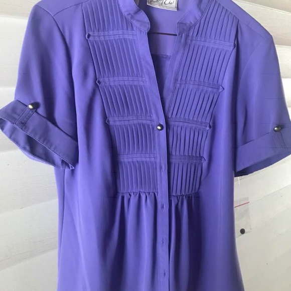 kathy che Tops - Kathy Che Lavender Blouse S